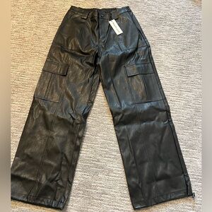 NWT Faux leather pants Women's size L
